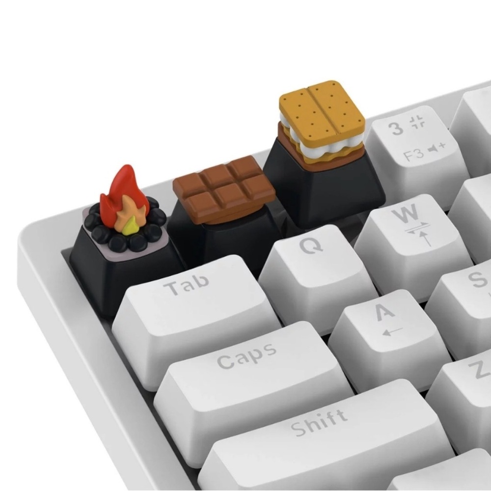 Black Custom Keycap Set for Keyboards - Picture 2 of 6